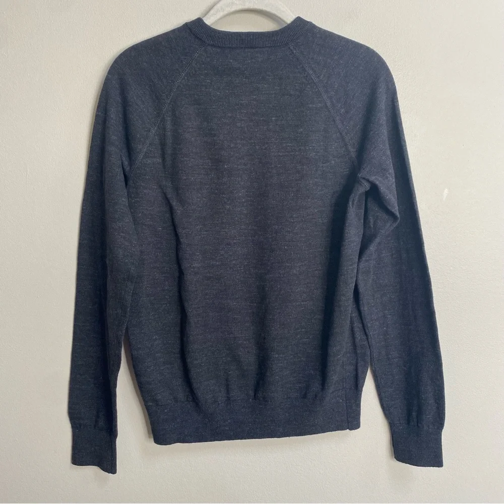 Men's Banana Republic Charcoal Grey Organic Cotton Crew-Neck Sweater Size XXS
